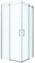 Душевой уголок Berges Melita 90х90 061028 профиль Хром стекло прозрачное 