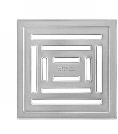 Душевой трап Berges Platz Uno 150x150 090170 с решеткой Хром матовый 