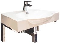 Раковина Sanita Luxe Infinity 65 INF65SLWB01KR Белая