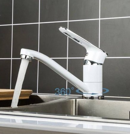 Смеситель для кухни Frap H49 F4549 Белый Хром 