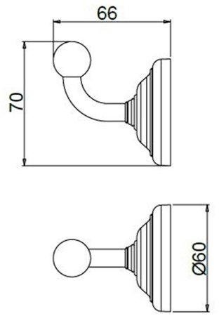 Крючок Paini Duomo 88CR011 Хром 