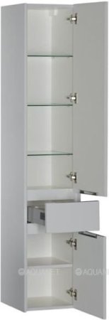 Шкаф-пенал для ванной Aquanet Латина 35 белый 