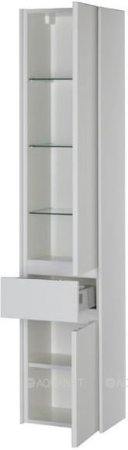 Шкаф-пенал для ванной Aquanet Латина 35 белый 