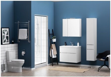 Шкаф-пенал для ванной Aquanet Латина 35 белый 