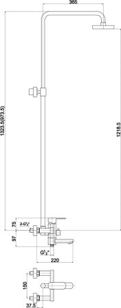 Душевая стойка Timo Beverly SX-1060/00 chrome 