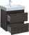 Тумба с раковиной Aquanet Nova Lite 60 дуб черный (2 ящика) 