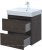 Тумба с раковиной Aquanet Nova Lite 60 дуб черный (2 ящика) 