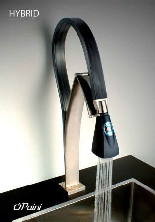 Смеситель для кухни Paini Hybrid HKPW557YOSIKKM Никель Черный 