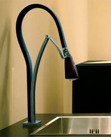 Смеситель для кухни Paini Hybrid HKPW557YOSIKKM Никель Черный 