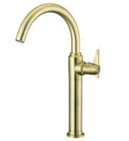 Смеситель для раковины высокий Deante TEMISTO BQT_M21K бронза