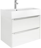 Тумба с раковиной Roca Inspira 80 851076806 подвесная Белая глянцевая