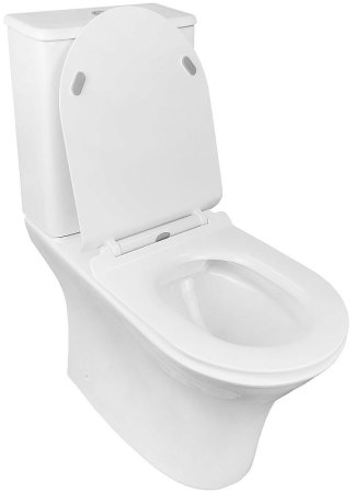 Унитаз компакт Azario Fretta Round AZ-7121 с бачком и сиденьем Микролифт 