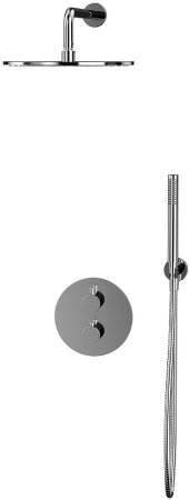 Душевая система Whitecross Y chrome YSET08CR с термостатом Хром 