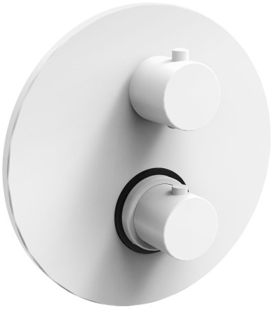 Душевая система Paffoni Light KITLIQ019BO139KING с термостатом Белая матовая 