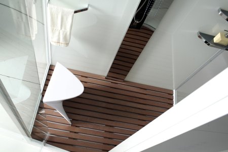 Душевая кабина Orans SR-89101LS белая, с баней 