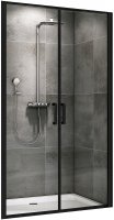 Душевая дверь Abber Sonnenstrand 100 AG04100BC профиль Черный стекло прозрачное