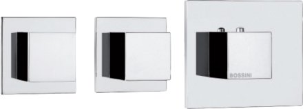 Термостат Bossini Cube 2 Outlets LP Z032203 для ванны с душем, хром 