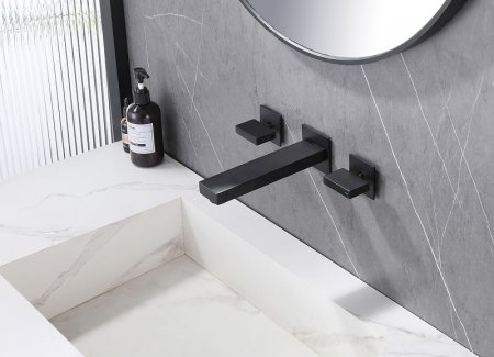 Смеситель для раковины Abber Daheim AF82122B Черный матовый 