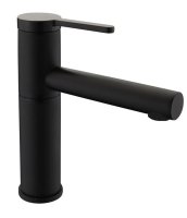 Смеситель для раковины Bravat F1410445BW-RUS, черный