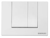 Кнопка смыва Berges Wasserhaus Novum S4 Soft Touch белая