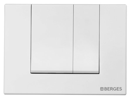 Кнопка смыва Berges Wasserhaus Novum S4 Soft Touch белая 