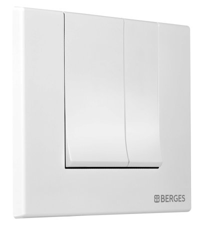 Кнопка смыва Berges Wasserhaus Novum S4 Soft Touch белая 