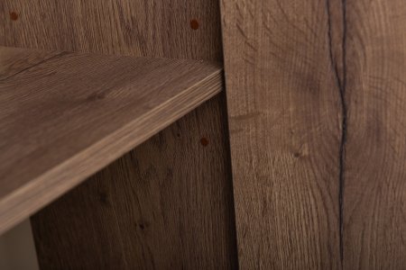 Шкаф пенал подвесной BelBagno с распашной дверцей и открытой полкой, правосторонний KRAFT-1600-1A-SC-RT-R Rovere Tabacco 