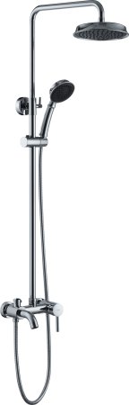 Смеситель с душевой стойкой HAIBA HB2407 хром 