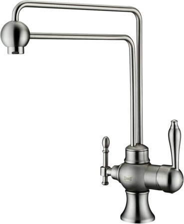Смеситель для кухонной мойки Zorg Sanitary ZR 345 YF Steel 