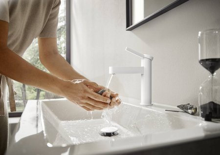 Смеситель Hansgrohe Finoris 100 76010700 для раковины, белый 