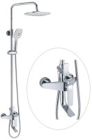 Душевая система Rose R1336, белый/хром