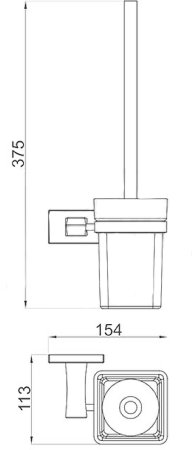 Ершик для унитаза Gappo G0710 Хром 