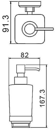 Дозатор для жидкого мыла Gappo G38 G3827 Хром 