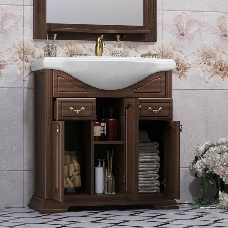 Тумба под раковину Opadiris Риспекто 80 00-00006025 Орех антикварный 