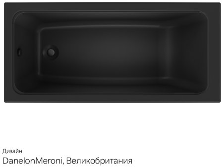 Акриловая ванна AM.PM Gem 150х70 W90A-150-070B-A Черная матовая без гидромассажа 