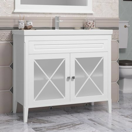 Тумба под раковину Opadiris Палермо 100 00-00006722 Белая матовая 