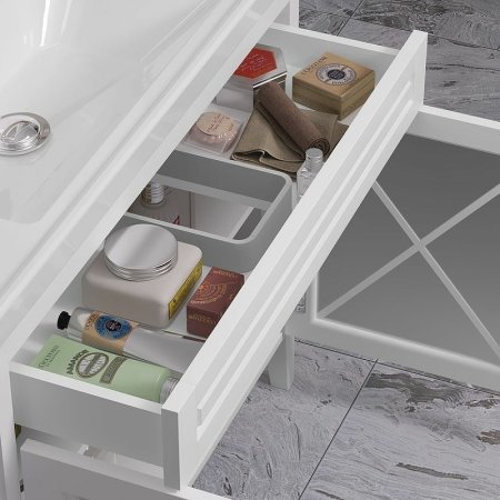 Тумба под раковину Opadiris Палермо 100 00-00006722 Белая матовая 