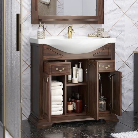 Тумба под раковину Opadiris Риспекто 85 00-00006705 Орех антикварный 