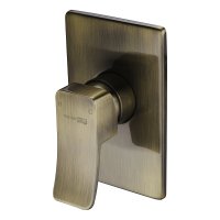 Смеситель WasserKRAFT Exter 1651 с внутренней частью, для душа светлая бронза