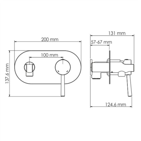 Смеситель WasserKRAFT Main 4138 для биде скрытого монтажа 