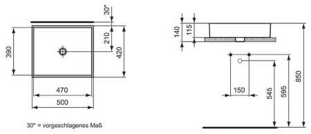 Раковина-чаша Ideal Standard Strada 50 K077601 Euro White 