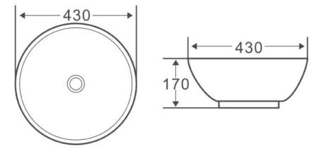 Накладная раковина BelBagno BB1077 