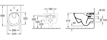 Унитаз подвесной Villeroy & Boch Subway 2.0 5614A101 альпийский белый 