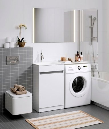 Тумба под раковину Aqwella Form 115 FOR0105KL Белая 