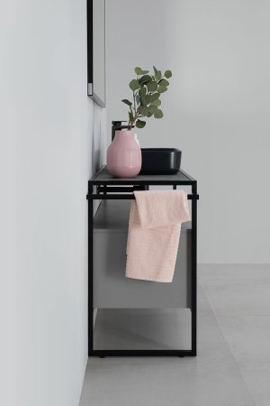 Полотенцедержатель для тумбы Allen Brau Priority 1.31007.BB Черный браш 