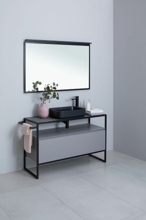 Полотенцедержатель для тумбы Allen Brau Priority 1.31007.BB Черный браш 