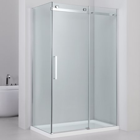 Душевой уголок Black&White Stellar Wind S208 80х120 2088012 профиль Серебристый хром стекло прозрачное 