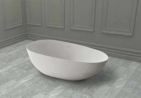 Ванна из искусственного камня ABBER Stein AS9611-1.7 белая матовая 