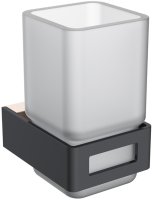 Стакан для зубных щеток Boheme Q 10944-G-B Черный Золото