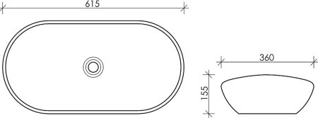 Раковина Ceramica Nova Element 62 см CN6015 